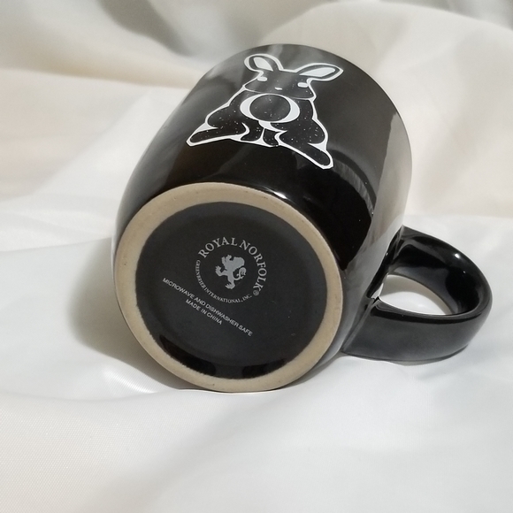 Black and White Q Rabbit Coffee Mug - Picture 6 of 6